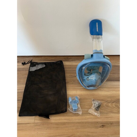 Kids xs Snorkeling Full Face Mask w/Lg Viewing Area Snorkeling Snorkel Masks - Picture 2 of 3